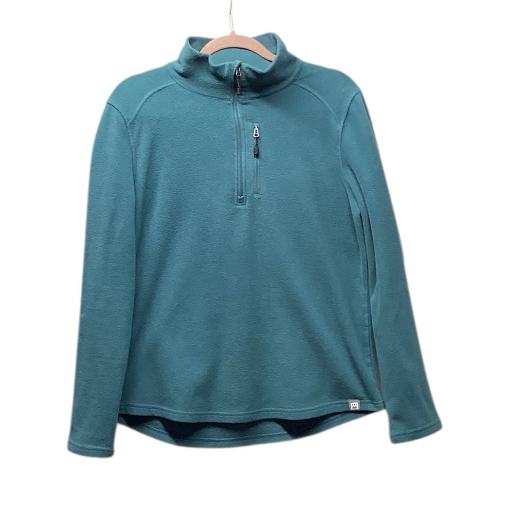 Avalanche Fleece Quarter Zip Jacket Teal Size Large - Picture 3 of 12